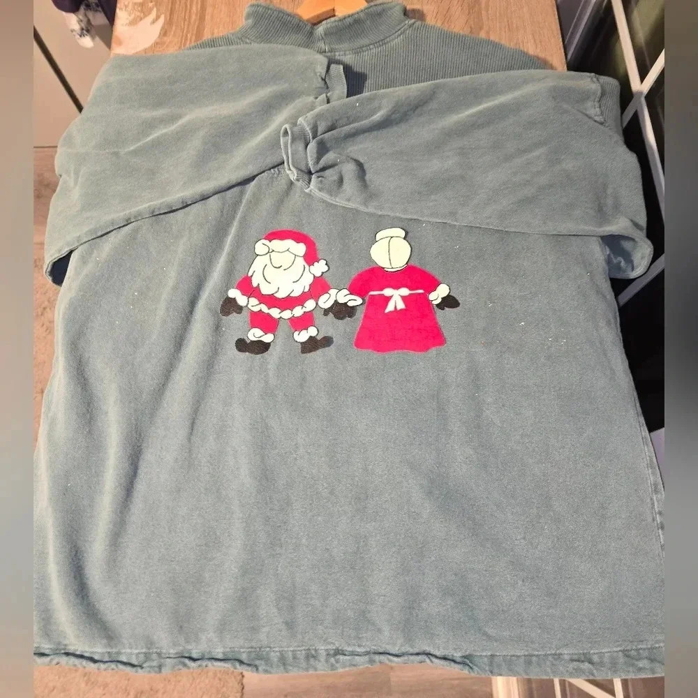 1 of a Kind Custom Handmade Ugly Christmas Sweater Bells Santa Women's XL XXL 2X - Picture 3 of 6